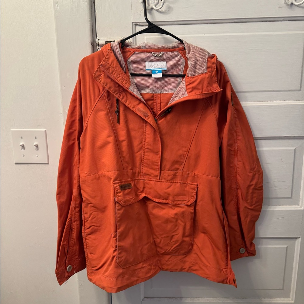 Women's Orange Columbia Quarter Zip Jacket
